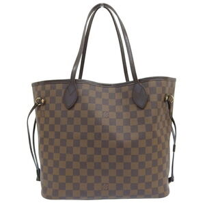 LOUIS VUITTON Brown Damier Neverfull MM Tote Bag